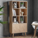 Astley 2 Door Solid Oak Open Display Cabinet - Maison Rêves UK