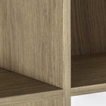 Astley 2 Door Solid Oak Open Display Cabinet - Maison Rêves UK