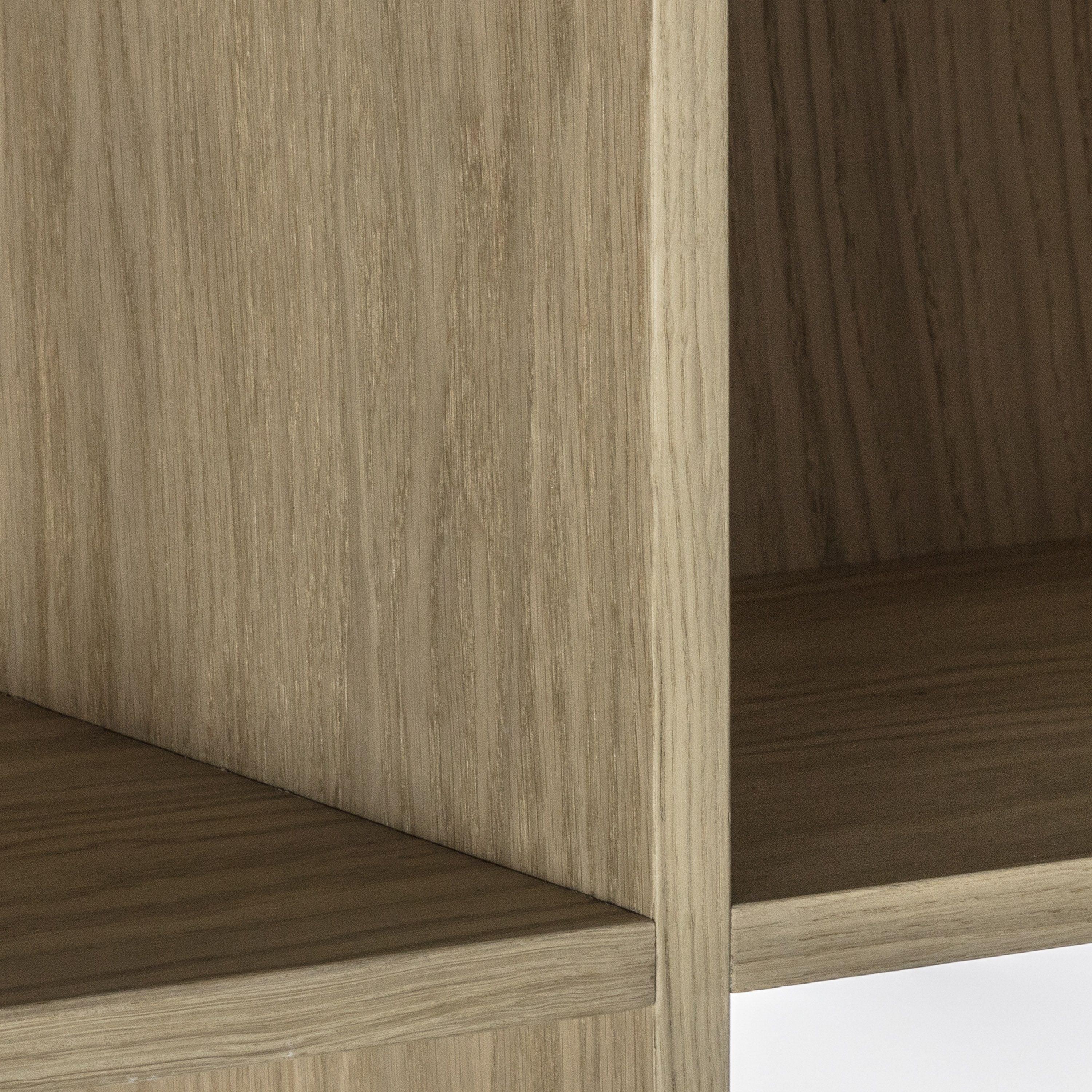 Astley 2 Door Solid Oak Open Display Cabinet - Maison Rêves UK