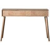 Astley 2 Drawer Oak Console Table - Maison Rêves UK