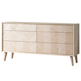 Astley 6 Drawer Oak Chest - Maison Rêves UK
