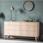 Astley 6 Drawer Oak Chest - Maison Rêves UK
