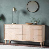 Astley 6 Drawer Oak Chest - Maison Rêves UK