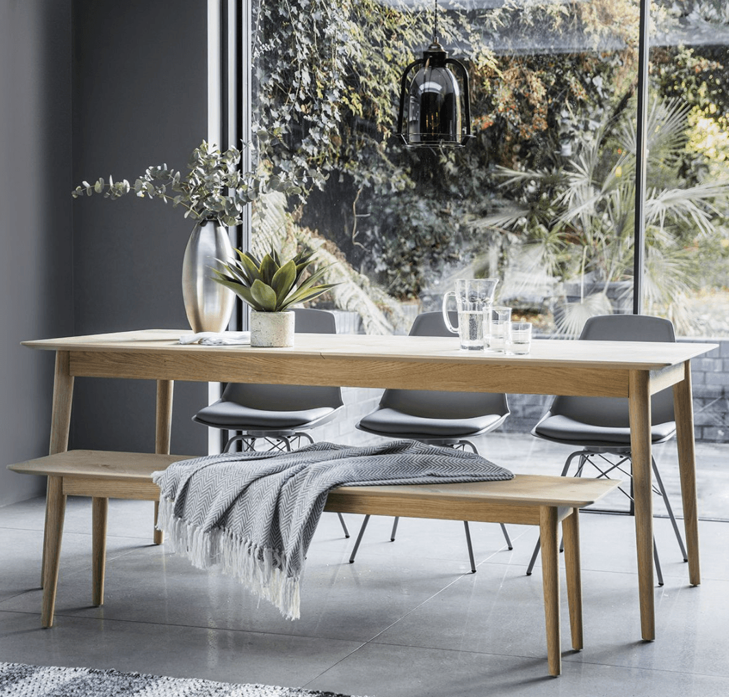 Astley Extending Oak Dining Table - Maison Rêves UK