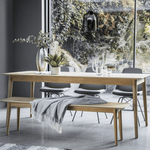 Astley Extending Oak Dining Table - Maison Rêves UK