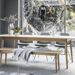 Astley Extending Oak Dining Table - Maison Rêves UK