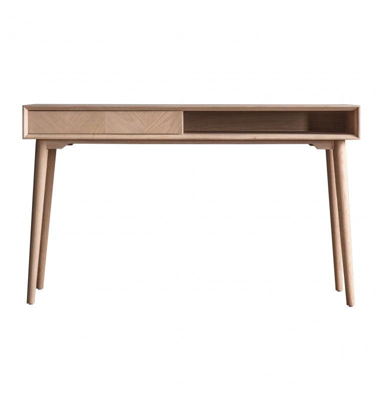 Astley Oak 1 Drawer Desk - Maison Rêves UK