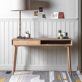 Astley Oak 1 Drawer Desk - Maison Rêves UK