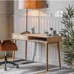 Astley Oak 1 Drawer Desk - Maison Rêves UK