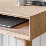 Astley Oak 1 Drawer Desk - Maison Rêves UK