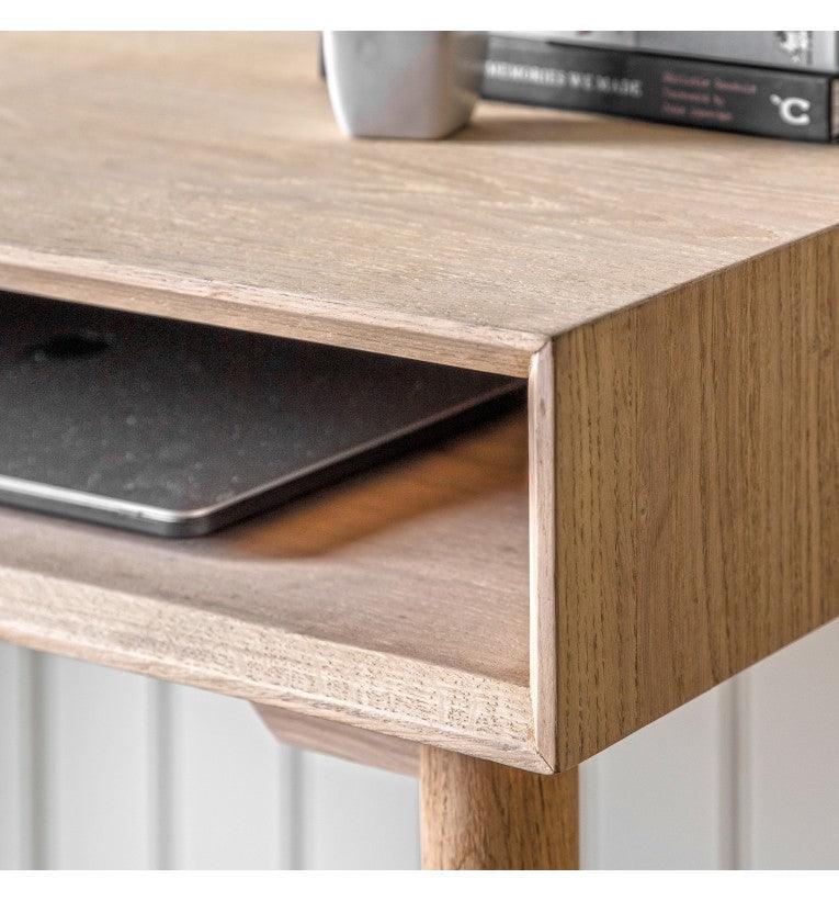 Astley Oak 1 Drawer Desk - Maison Rêves UK