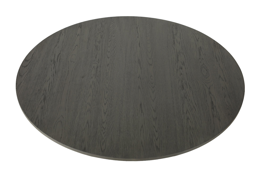 Astor Round Dining Table Midnight Oak 120cm by Eccotrading Design London