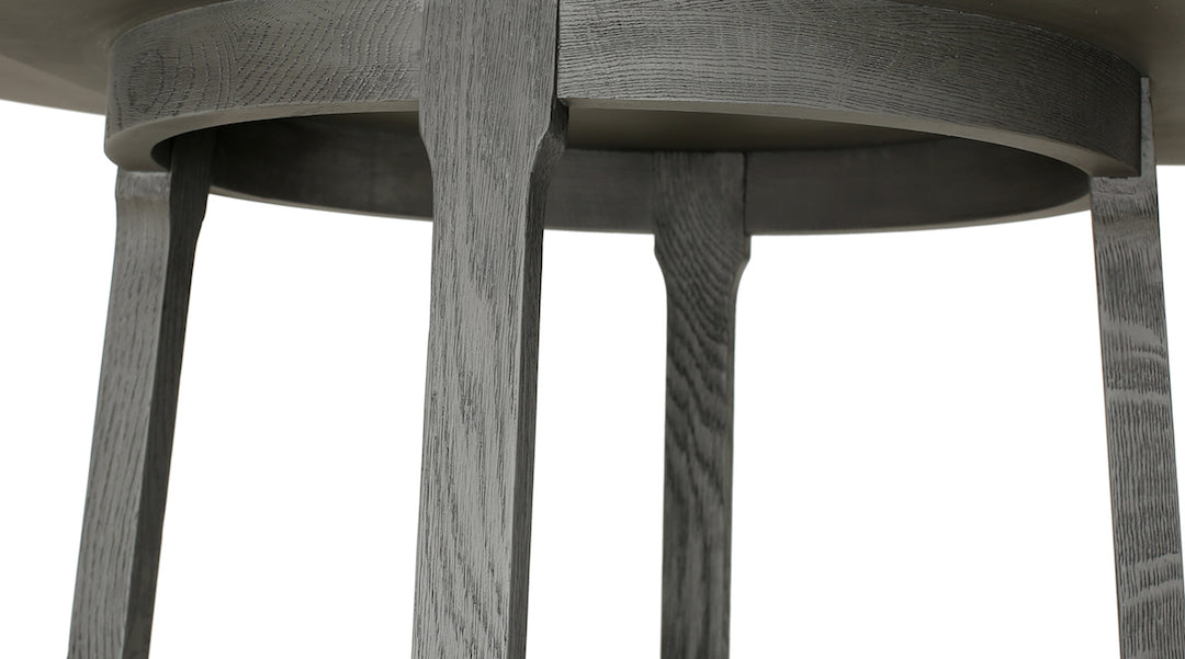 Astor Round Dining Table Midnight Oak 95cm by Eccotrading Design London - Maison Rêves UK