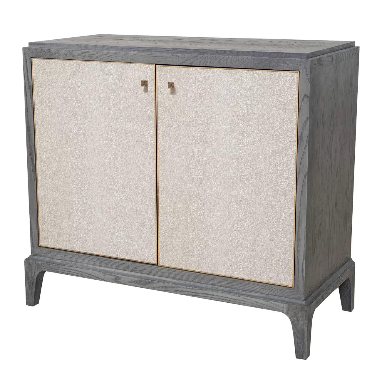 Astor 2 Door Cabinet Shagreen by Eccotrading Design London - Maison Rêves UK