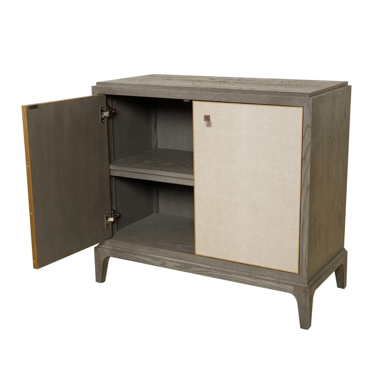 Astor 2 Door Cabinet Shagreen by Eccotrading Design London - Maison Rêves UK