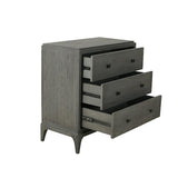 Astor 3 Drawer Chest Midnight Oak by Eccotrading Design London - Maison Rêves UK