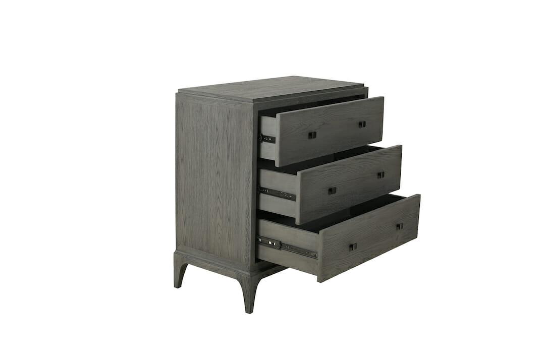Astor 3 Drawer Chest Midnight Oak by Eccotrading Design London - Maison Rêves UK