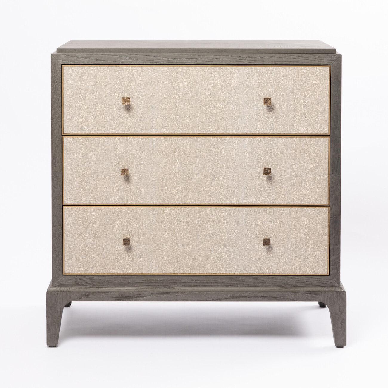Astor 3 Drawer Chest Shagreen by Eccotrading Design London - Maison Rêves UK
