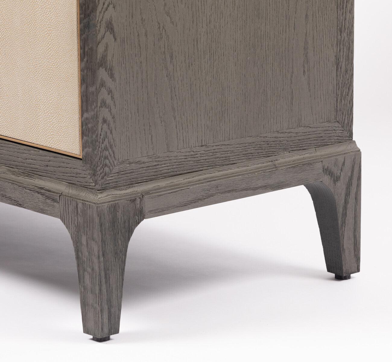 Astor 3 Drawer Chest Shagreen by Eccotrading Design London - Maison Rêves UK