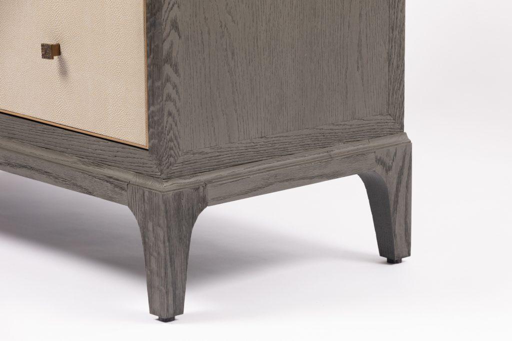 Astor 3 Drawer Chest Shagreen by Eccotrading Design London - Maison Rêves UK