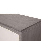 Astor 4 Door Cabinet Reclaimed Midnight Oak & Shagreen by Eccotrading Design London - Maison Rêves UK