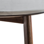 Bellavia Acacia Wood Side Table with Marble Top - Maison Rêves UK