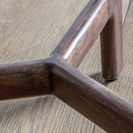 Bellavia Acacia Wood Side Table with Marble Top - Maison Rêves UK