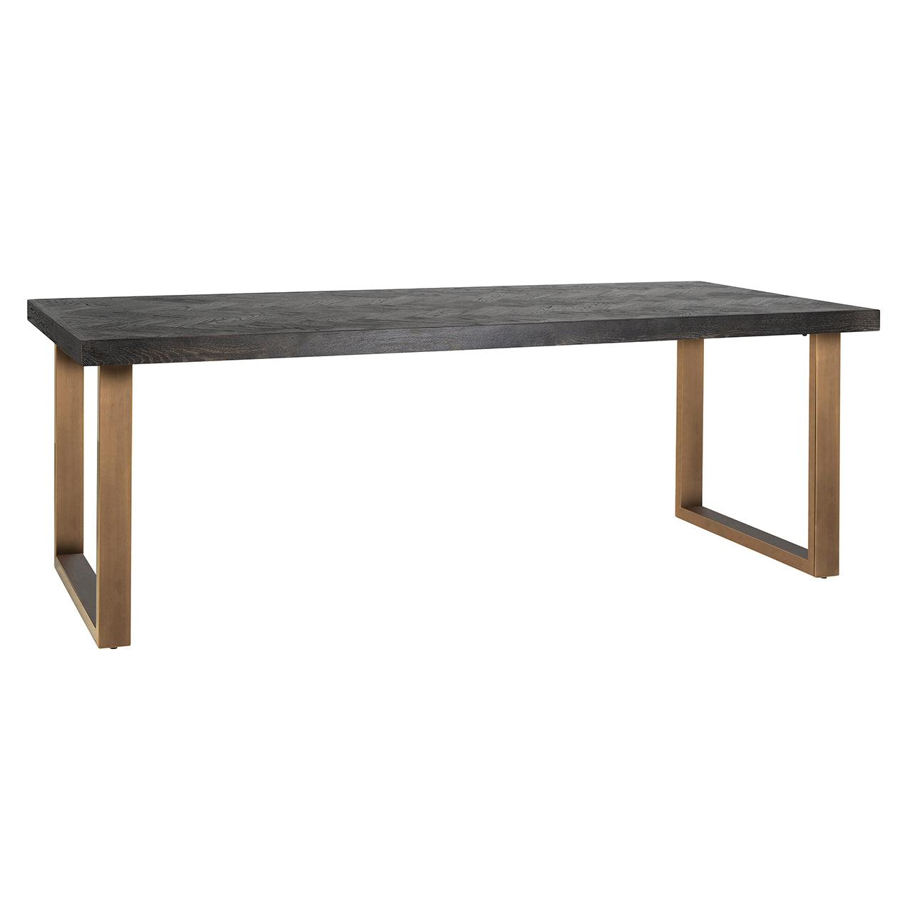 Blackbone Black Rustic Oak Rectangular Dining Table by Richmond Interiors - Maison Rêves UK