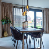 Blackbone Black Rustic Oak Rectangular Dining Table by Richmond Interiors - Maison Rêves UK