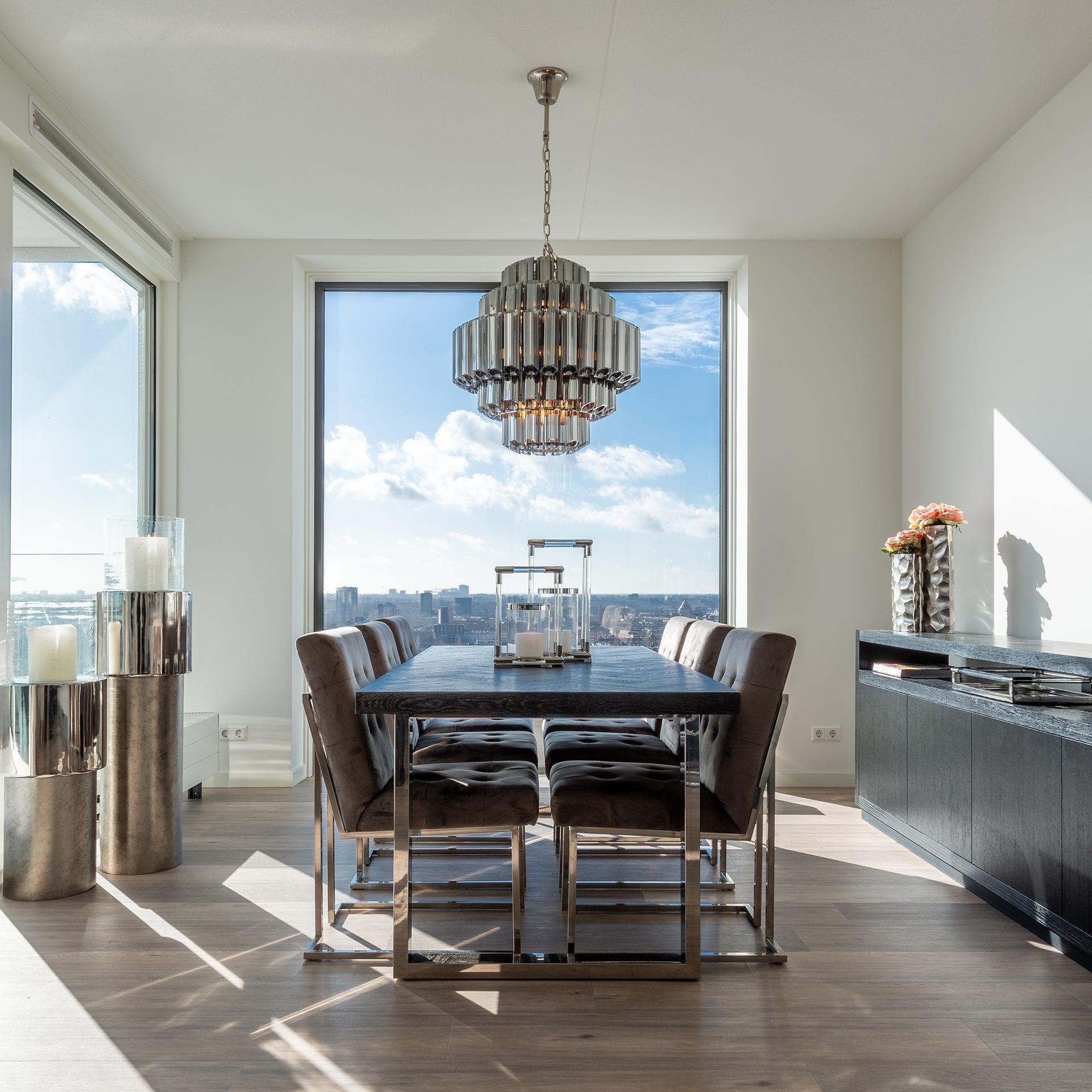 Blackbone Black Rustic Oak Rectangular Dining Table by Richmond Interiors - Maison Rêves UK