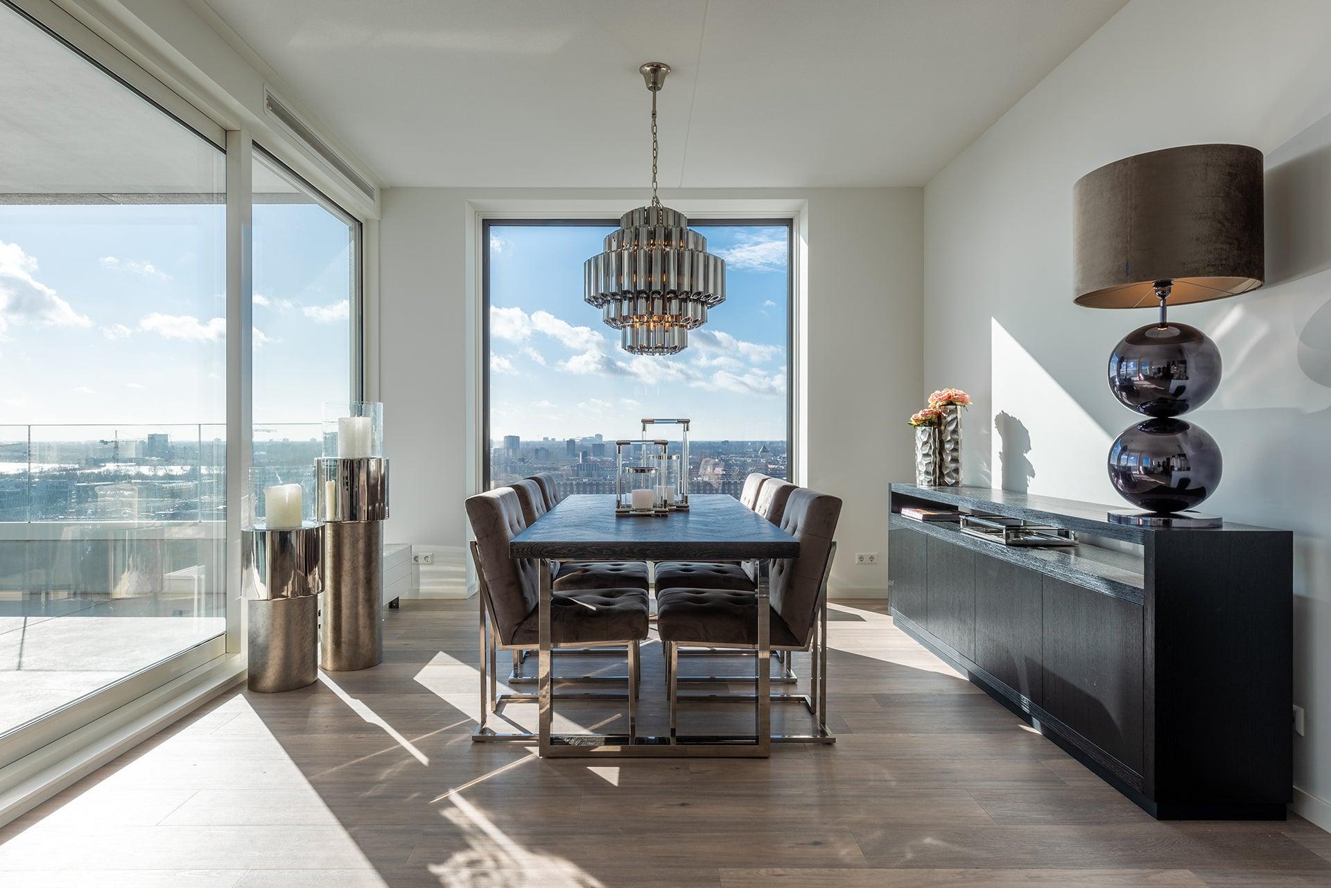 Blackbone Black Rustic Oak Rectangular Dining Table by Richmond Interiors - Maison Rêves UK