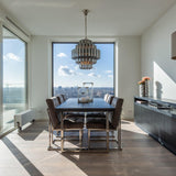Blackbone Black Rustic Oak Rectangular Dining Table by Richmond Interiors - Maison Rêves UK