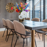 Blackbone Black Rustic Oak Rectangular Dining Table by Richmond Interiors - Maison Rêves UK