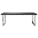 Blackbone Black Rustic Oak Rectangular Dining Table by Richmond Interiors - Maison Rêves UK