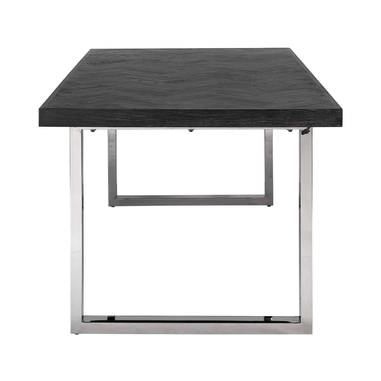 Blackbone Black Rustic Oak Rectangular Dining Table by Richmond Interiors - Maison Rêves UK