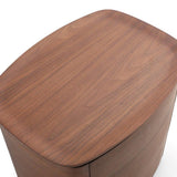 Blade Bedside Table - Dark Walnut - Maison Rêves UK