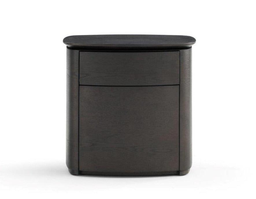 Blade Bedside Table - Smoke Oak - Maison Rêves UK