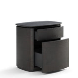 Blade Bedside Table - Smoke Oak - Maison Rêves UK