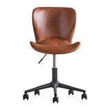 Bramley Faux Leather Swivel Chair Brown - Maison Rêves UK