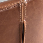 Bramley Faux Leather Swivel Chair Brown - Maison Rêves UK