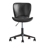 Bramley Faux Leather Swivel Chair Charcoal - Maison Rêves UK