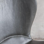 Bramley Faux Leather Swivel Chair Charcoal - Maison Rêves UK
