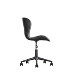Bramley Faux Leather Swivel Chair Charcoal - Maison Rêves UK