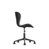 Bramley Faux Leather Swivel Chair Charcoal - Maison Rêves UK