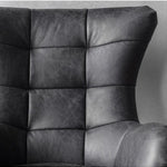 Brookstone Leather Swivel Chair with Iron Base - Maison Rêves UK