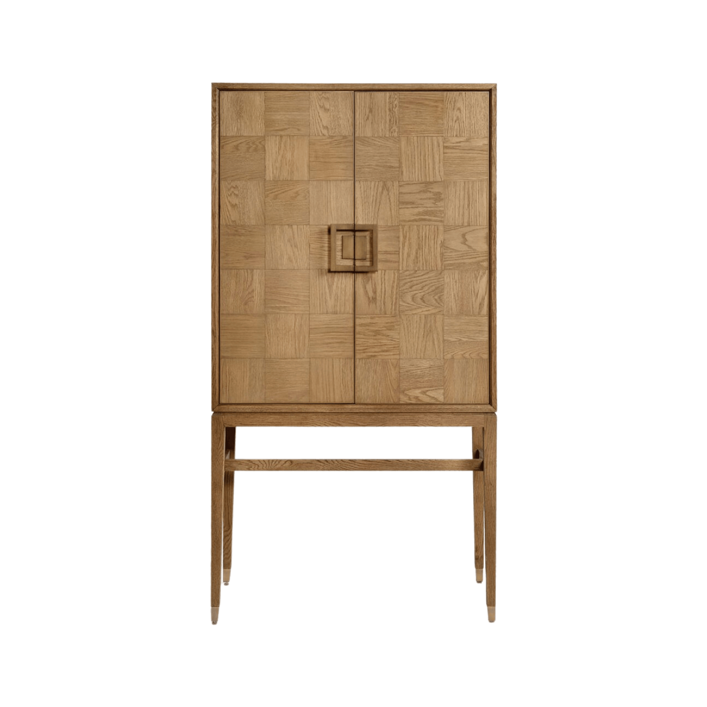 Cabra Natural Oak Cabinet with Square Detail - Maison Rêves UK