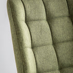 Cadenza Dining Chair Bottle Green Fabric with Iron Legs (2pk) - Maison Rêves UK