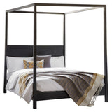 Calvera Boutique 4 Poster 6' SuperKing Bed - Black - Maison Rêves UK