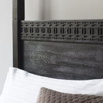 Calvera Boutique 4 Poster 6' SuperKing Bed - Black - Maison Rêves UK