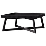 Calvera Boutique Wooden Coffee Table in Black - Maison Rêves UK